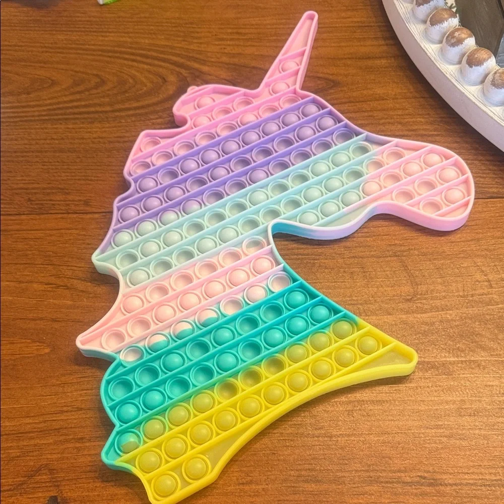 Unicorn Pop It Fidget Toy - Multicolor - Picture 2 of 2